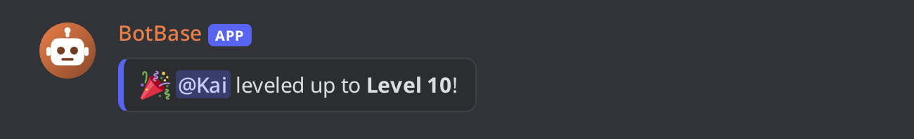 The default dedicated channel message