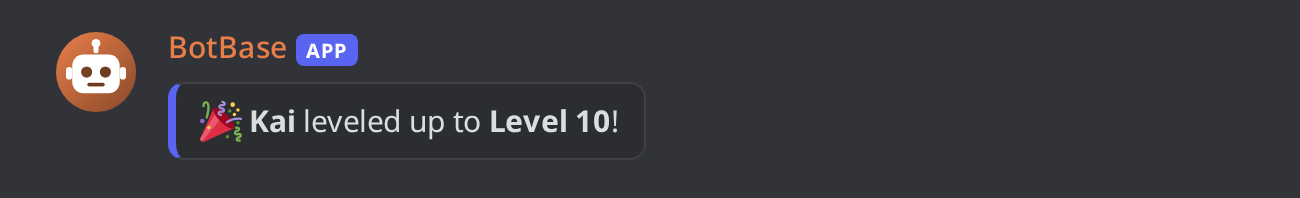 The default current channel message